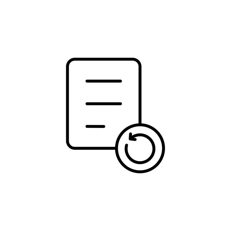 Recent Activity Line Icon for UI Design vector
