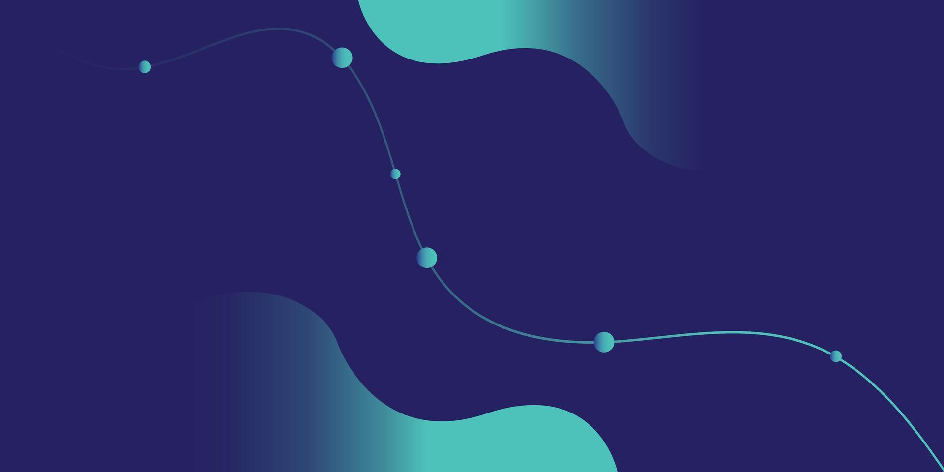 Fluid Gradient Abstract Background with Blue Dotted Curve Line vector