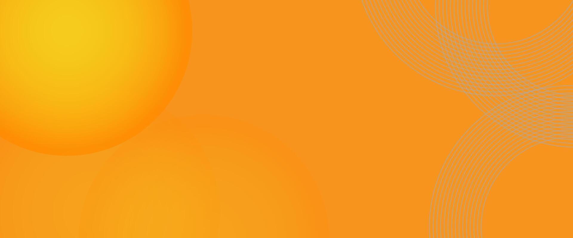 Bright Orange Abstract Background with Soft Circular Gradient and Line Patterns vector