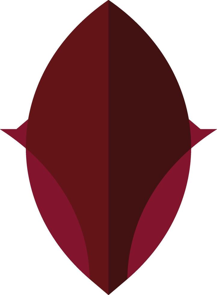 Bold Red Abstract Shield Design vector