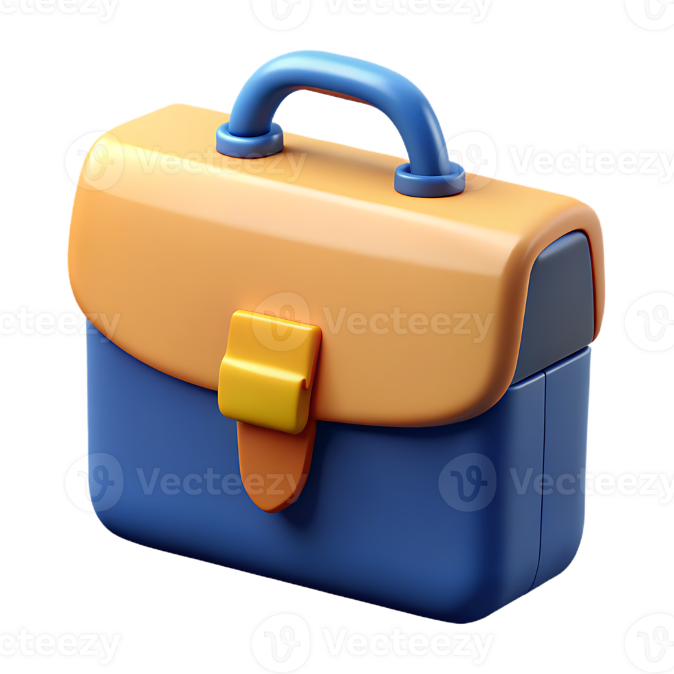 Cartoon Style Toolbox Illustration Featuring Vibrant Colors and Rounded Edges Providing a Fun and Playful Visual with its Simple Design png