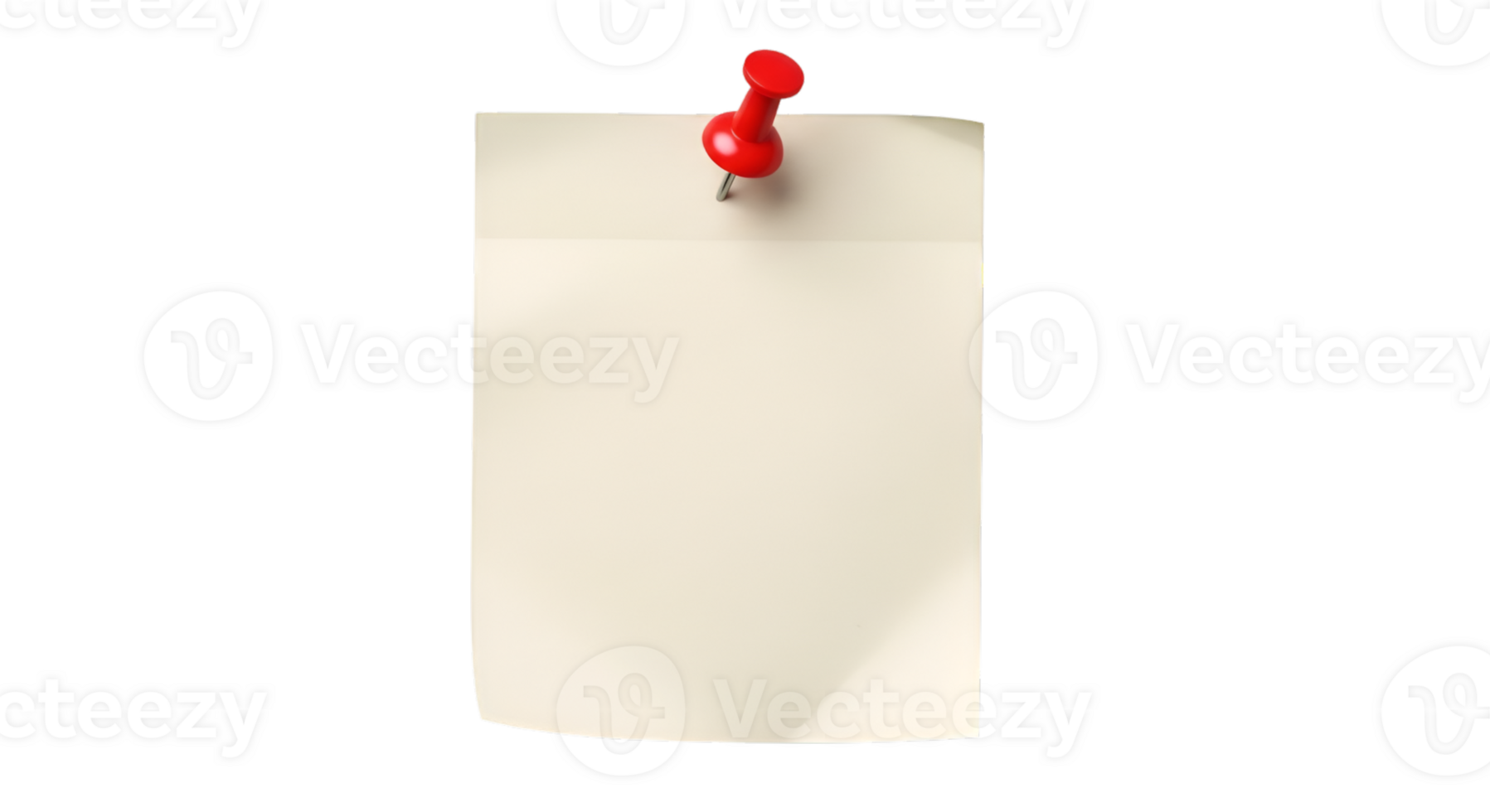 A note pinned to a white sheet of paper png