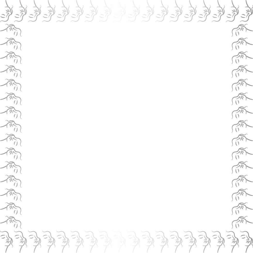 Aesthetic frame. woman fashion frame for text. Simple template element for design, invitation vector