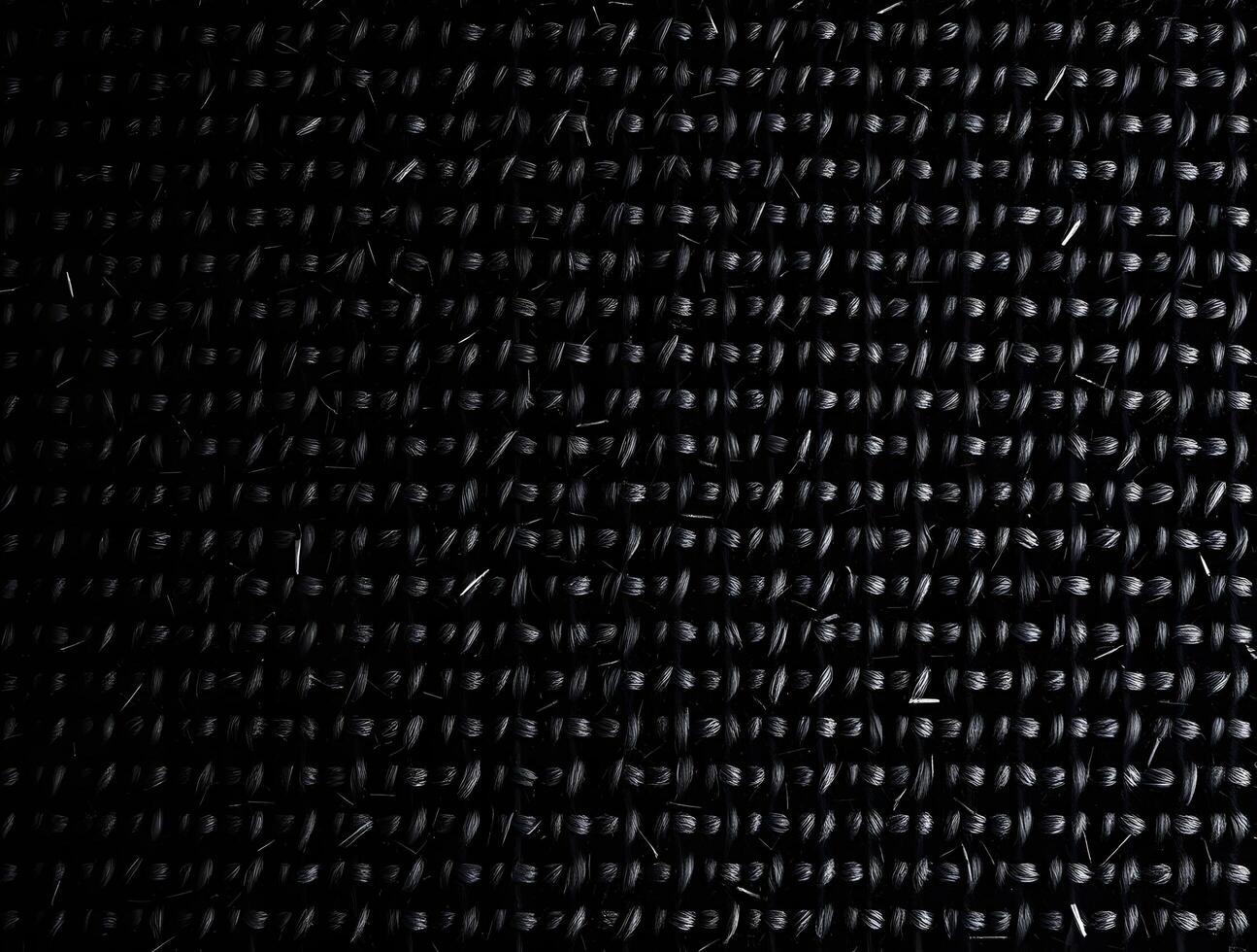 Dark Textured Fabric Black Weave Background Seamless Pattern for Design Projects photo