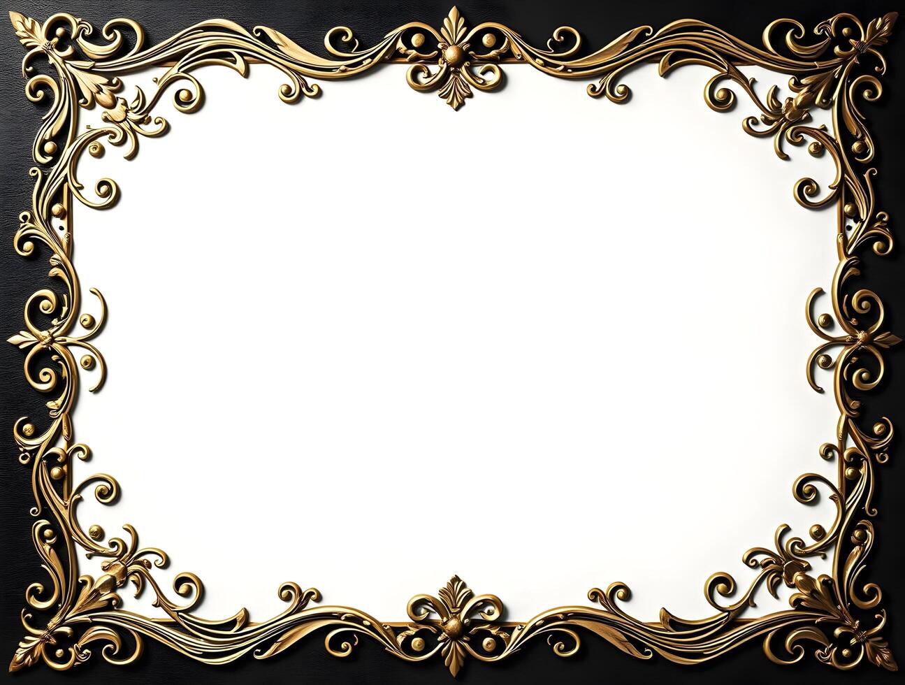 Elegant Gold Frame Luxurious Design for Invitations Certificates More photo