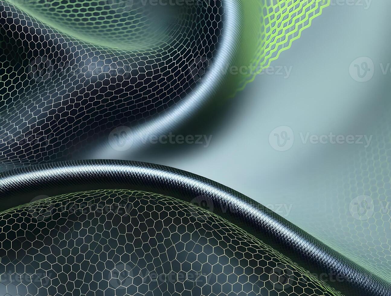 Abstract Hexagonal Mesh Dark Lime Green Geometric Patterns Seamless Texture for Design Projects photo