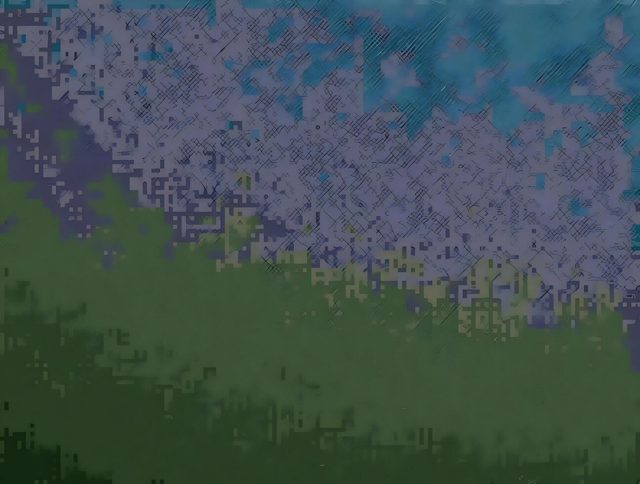 Abstract Pixel Art Background Green and Blue Hues Texture photo