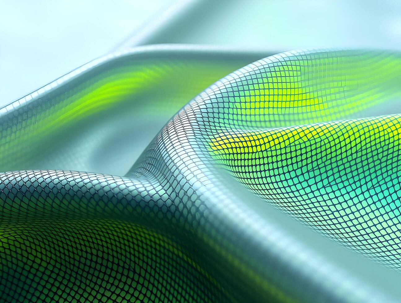 Abstract Green Grid Dynamic Wave Pattern Background photo