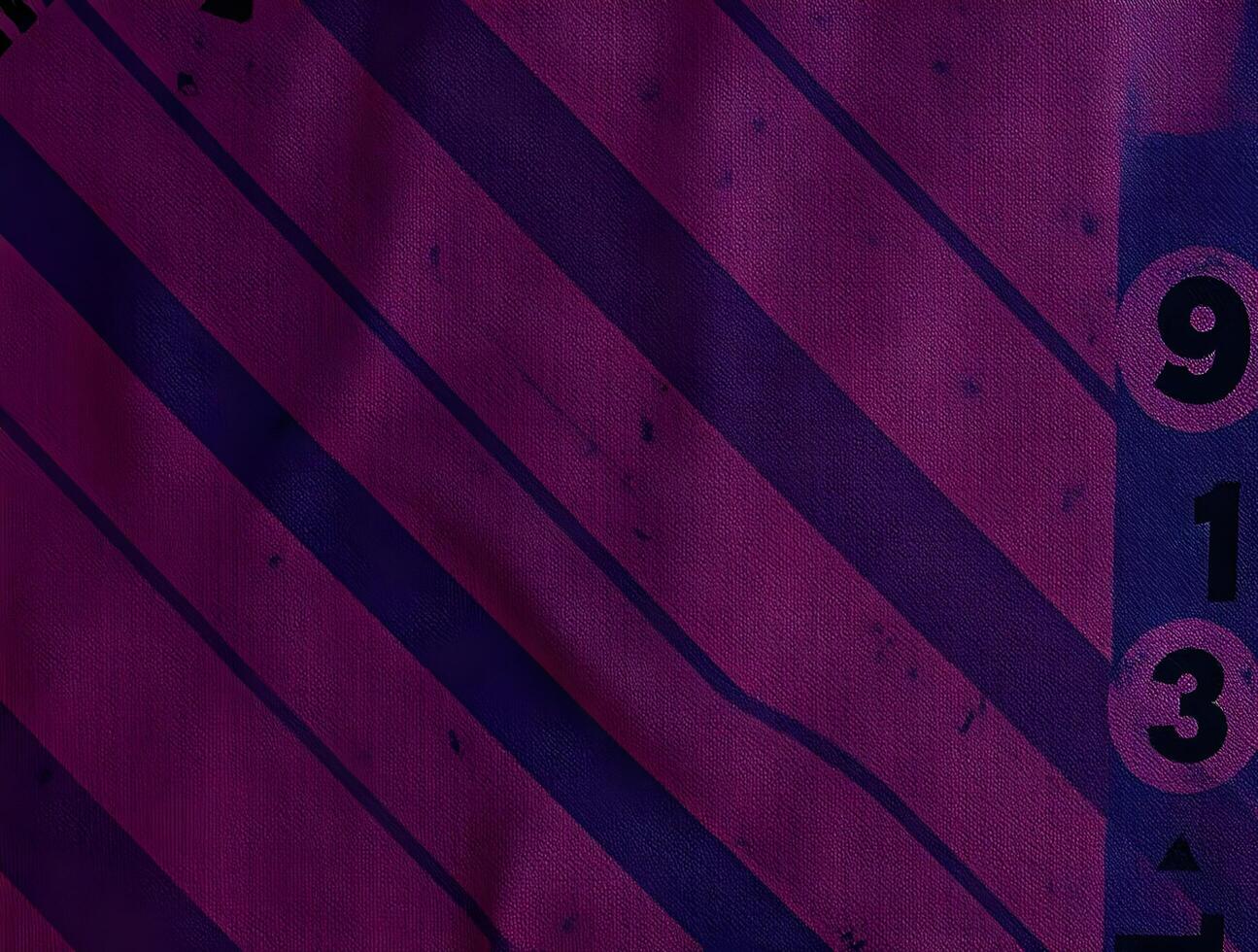 Deep Purple Diagonal Stripes Texture with Numbered Markers photo