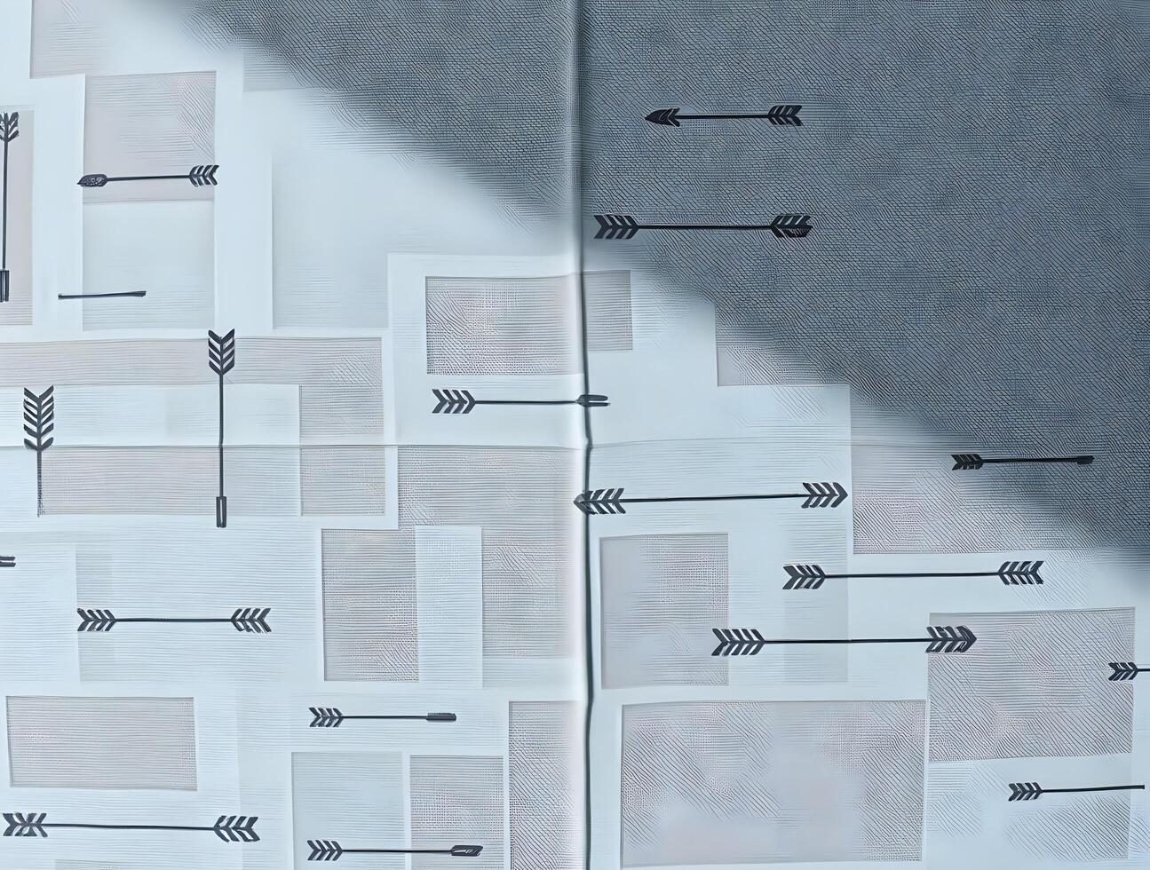 Abstract Geometric Design Arrows and Rectangles Pattern photo