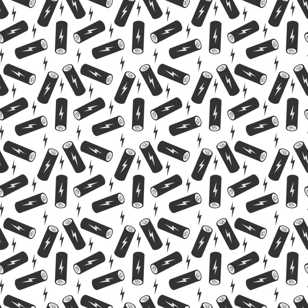Seamless pattern of energy drink. Repeating background with energy cans vector