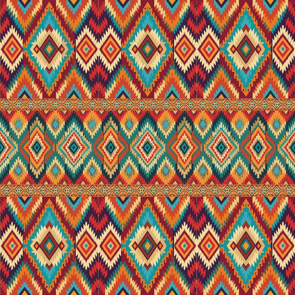 Colorful geometric pattern design vector