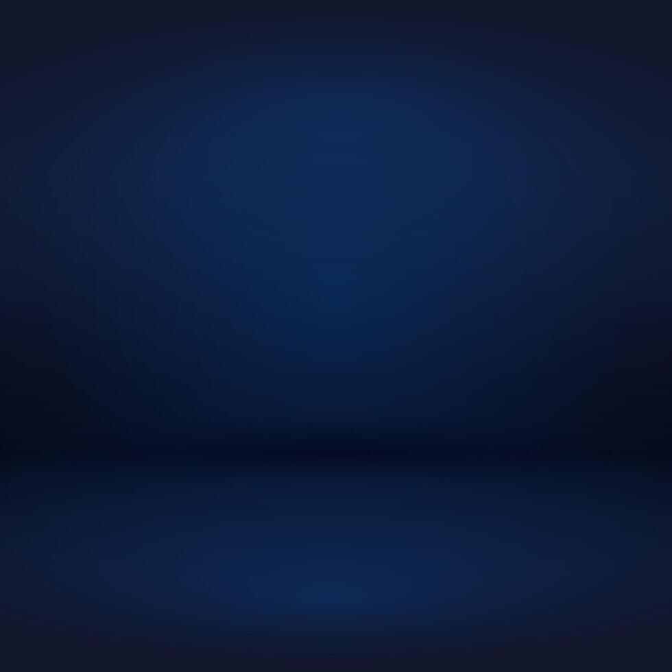 Blue empty studio room background, template mock up for display of content or product vector
