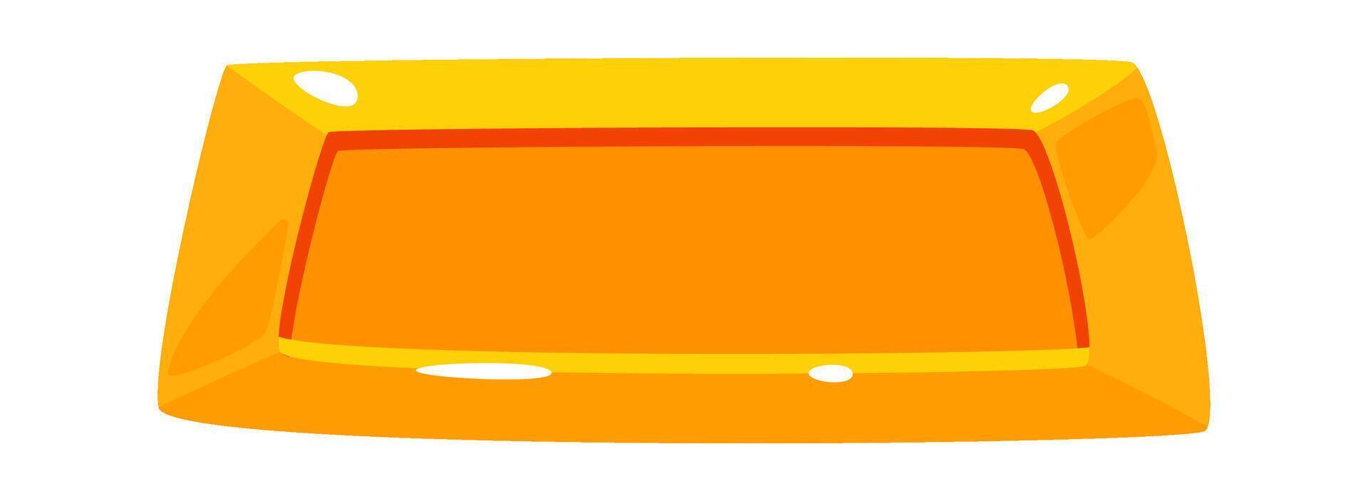 Glossy Web Game Button Flat Illustration vector