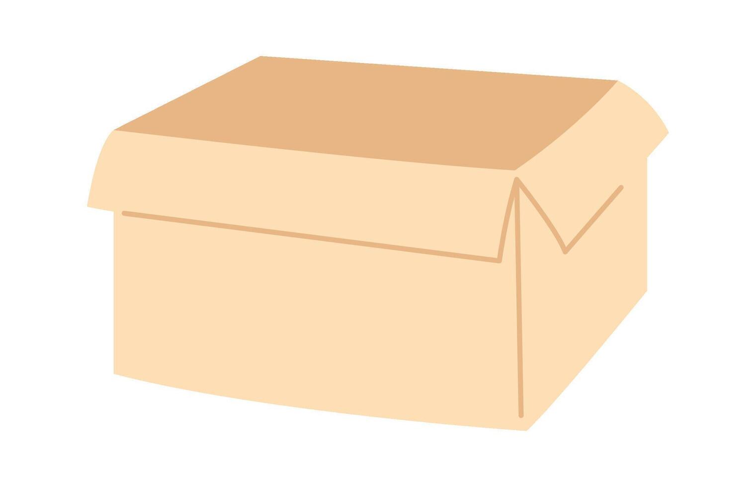 Empty Paper Box vector