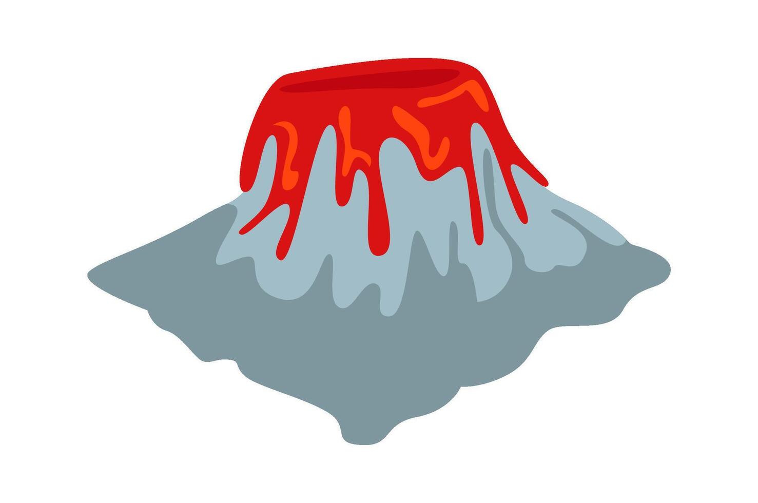 Rock Erupting Volcano vector