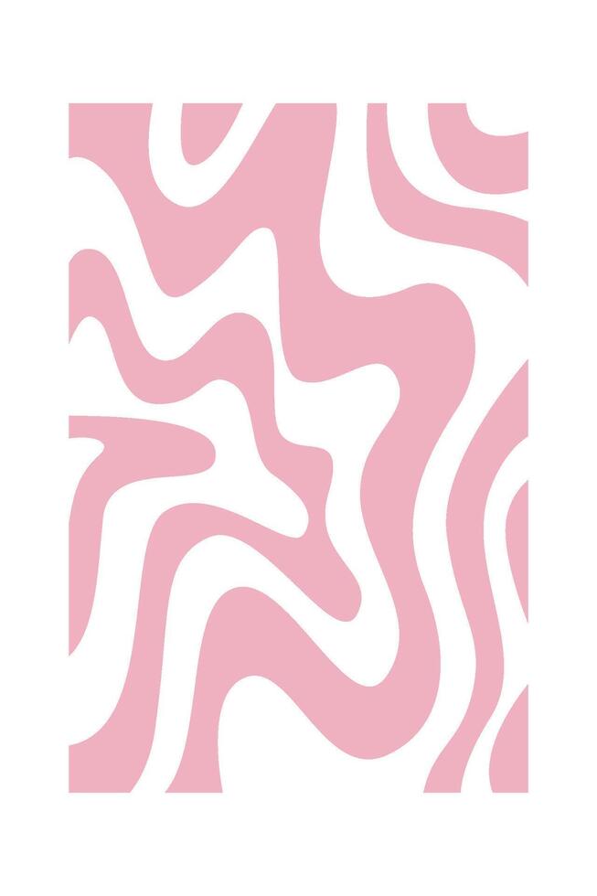 Abstract Curved Rectangle Pattern Illustration vector