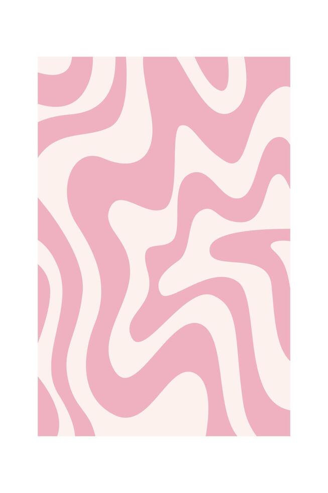 Abstract Curved Rectangle Pattern Drawn vector