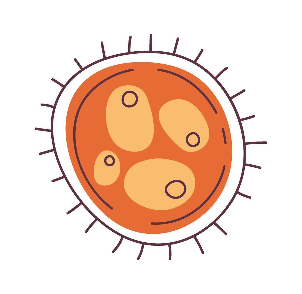 Bacteria Microbes Icon Icon vector