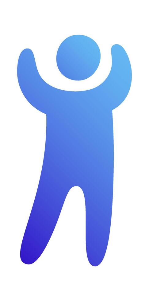 Happy Man Gradient Character vector
