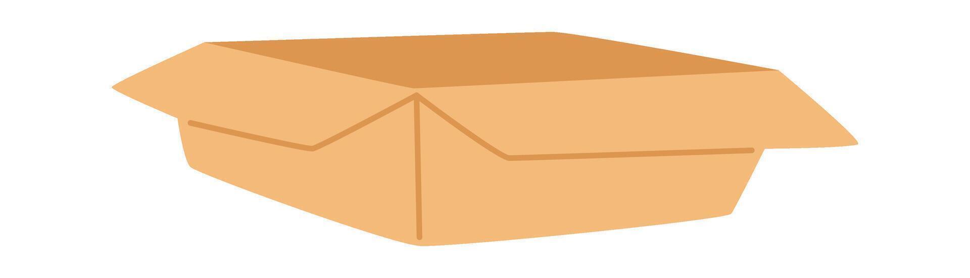Opened Cardboard Box vector