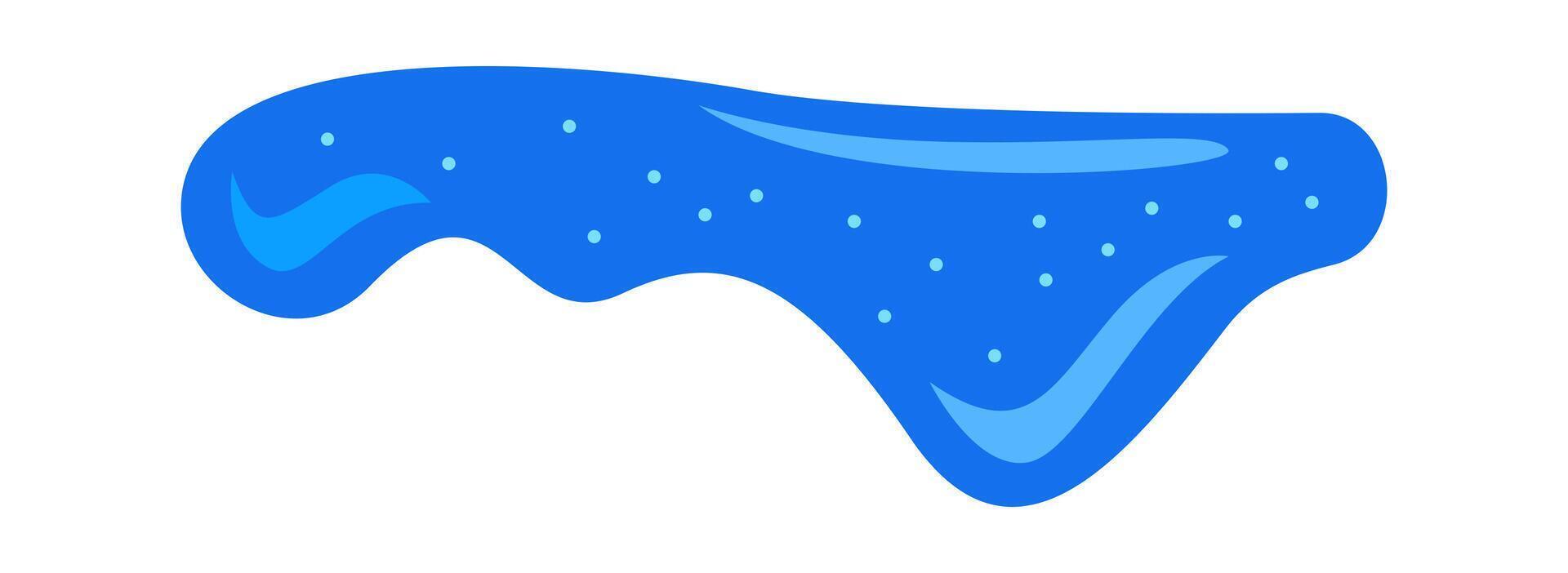 Abstract Liquid Blot Drawn Icon vector