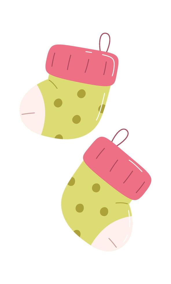 Newborn Socks Illustration Illustration vector