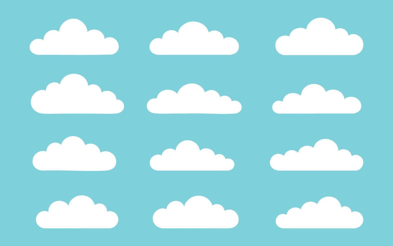 Cloud sky weather white flat blue background fluffy soft forecast calm used for peaceful visuals. Perfect for climate design and air-themed articles or templates. Ideal for seasonal blog posts vector