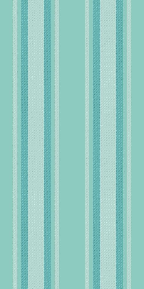 Nice vertical seamless lines, bold stripe fabric texture. Presentation textile background pattern in teal and sterling silver colors. vector