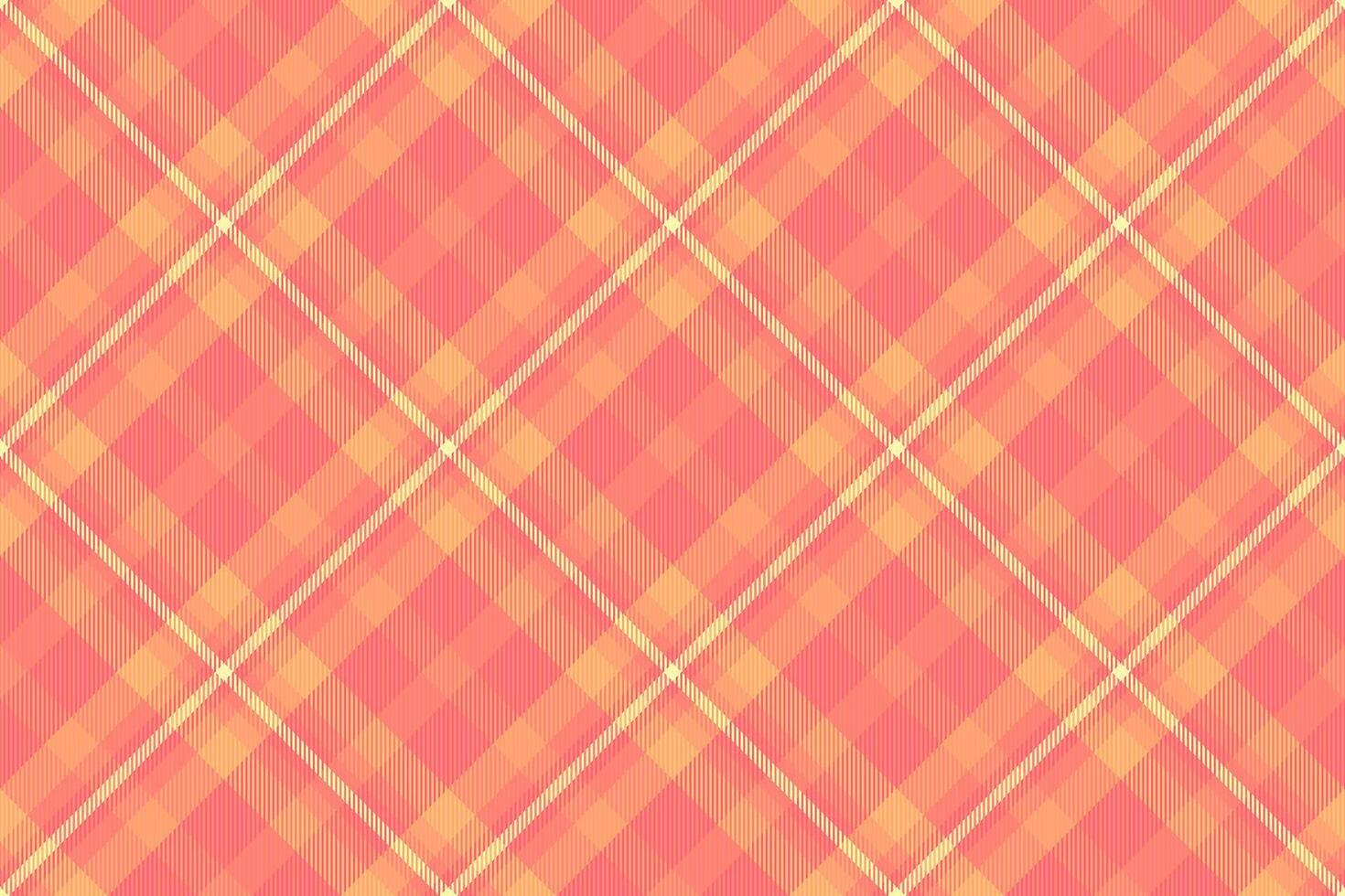 Warm coral and peach plaid pattern. Perfect for textile design, branding, or website backgrounds. Subtle texture adds visual interest. vector