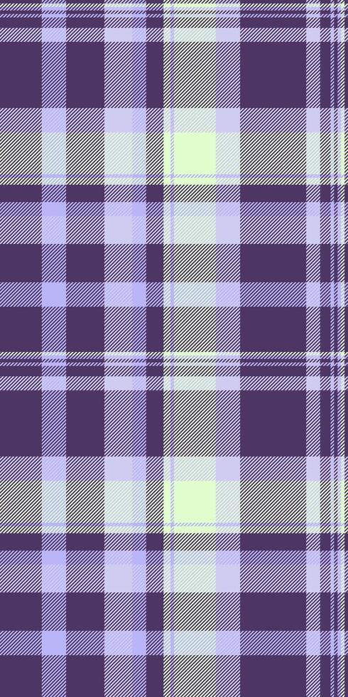 Sofa pattern check, window fabric texture tartan. Scratched background plaid seamless textile in light and violet colors. vector