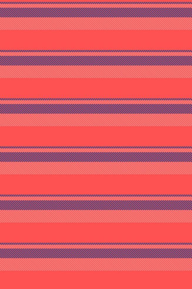 Vibrant coral and muted purple horizontal stripes create a captivating textile pattern. vector