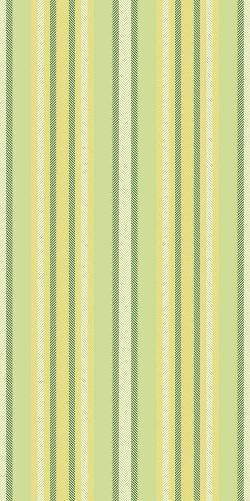 Diwali fabric texture, internet pattern vertical seamless. Olive stripe background lines textile in lime and yellow colors. vector