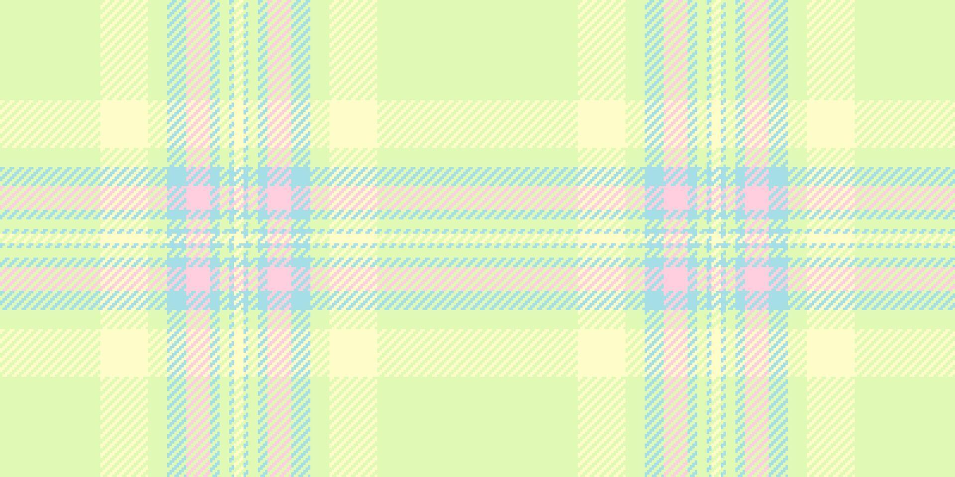 Pastel plaid pattern, perfect for textile design, website backgrounds, or crafting projects. Soft, delicate colors evoke feelings of calmness and spring. vector