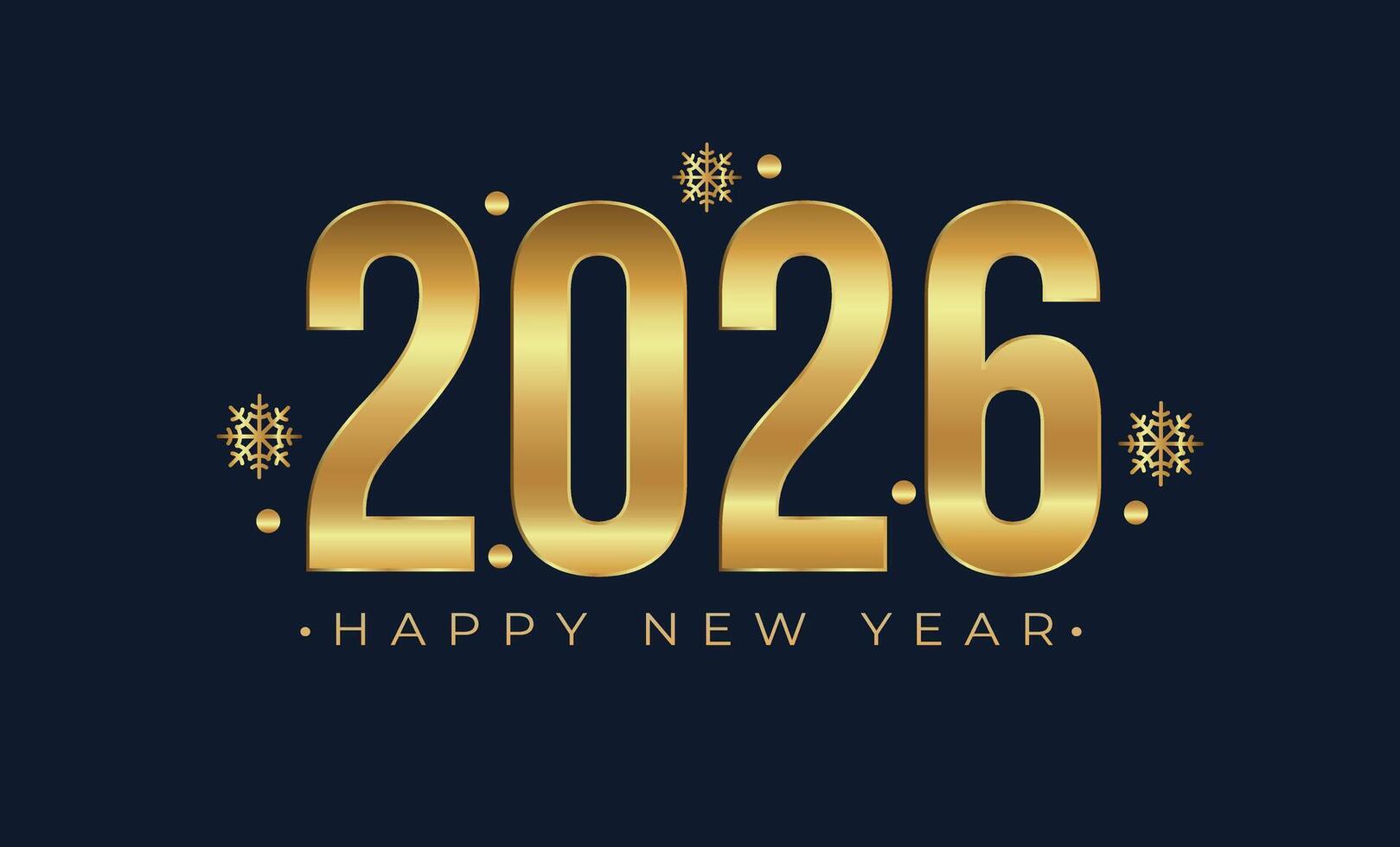 2026 Happy New Year Card Sparkler Glow Firework Burst vector
