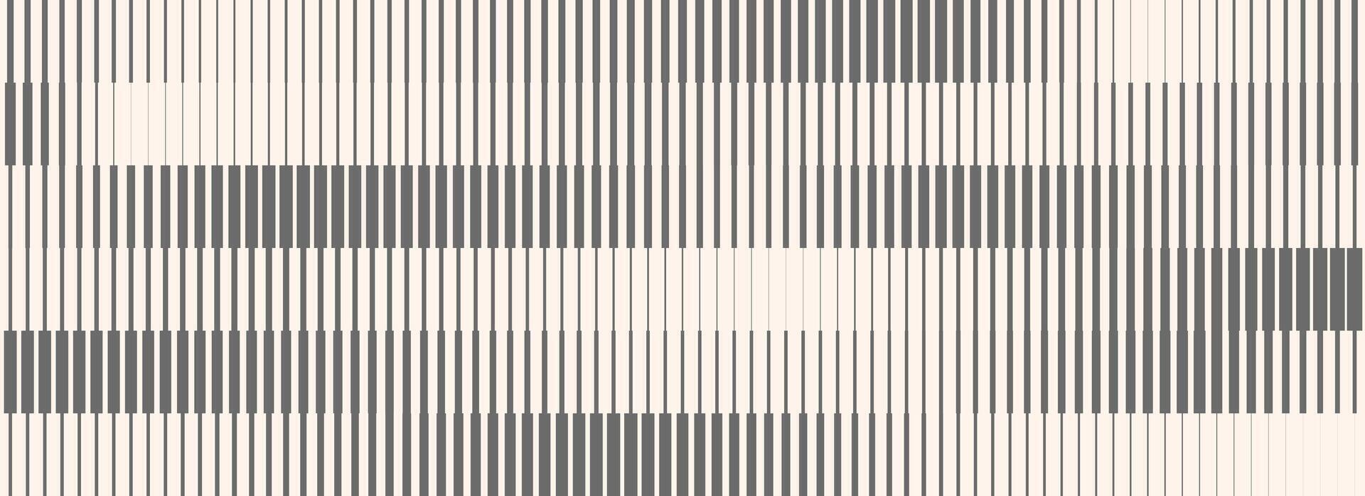 Grey and beige striped halftone gradient texture. Fading line gradation background. Repeating strip pattern backdrop. Parallel lines wallpaper. Halfton patern overlay. Doppler effect concept vector