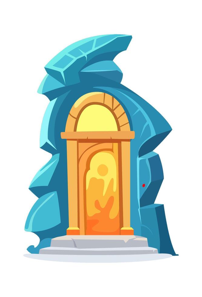 Illustration Game Magic Portal Arch vector