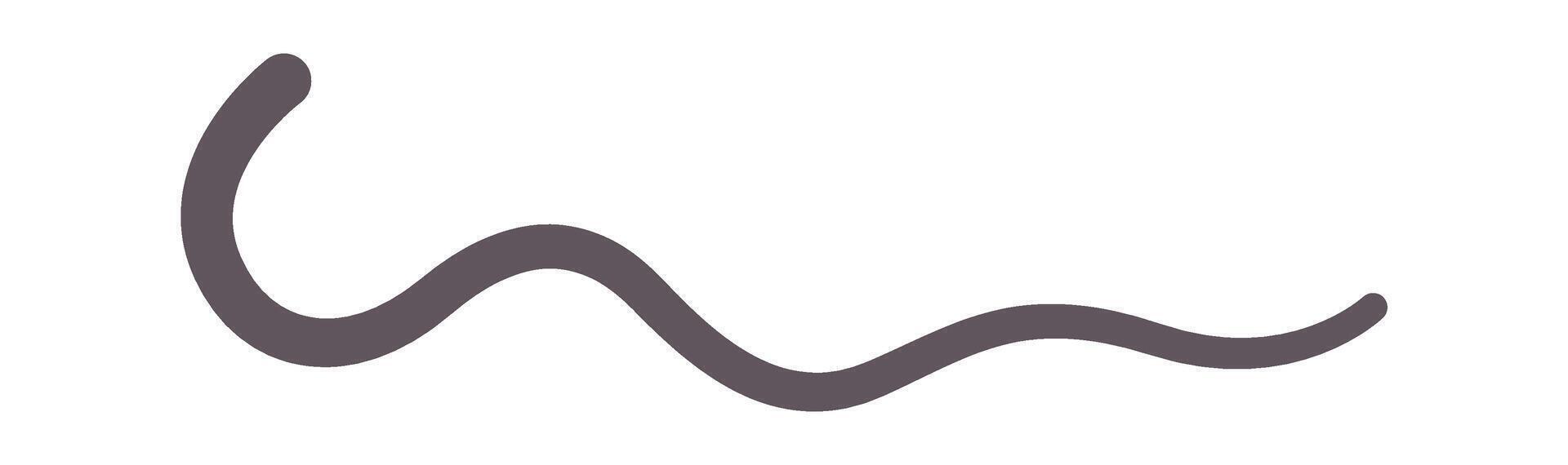Curved Line Abstract vector