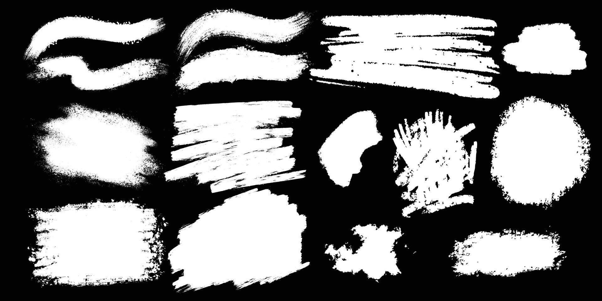 Ink, pencil pen, paint, crayon brush strokes Grunge texture set Different shapes, curly chaotic spiral strokes Abstract doodle style Hand drawn modern illustration Isolated design elements vector