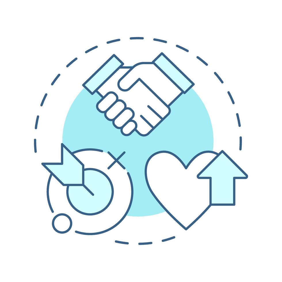 Desire soft blue concept icon. Motivation and commitment to support and participate in change. Management. ADKAR model. Round shape line illustration. Abstract idea. Graphic design. Easy to use vector