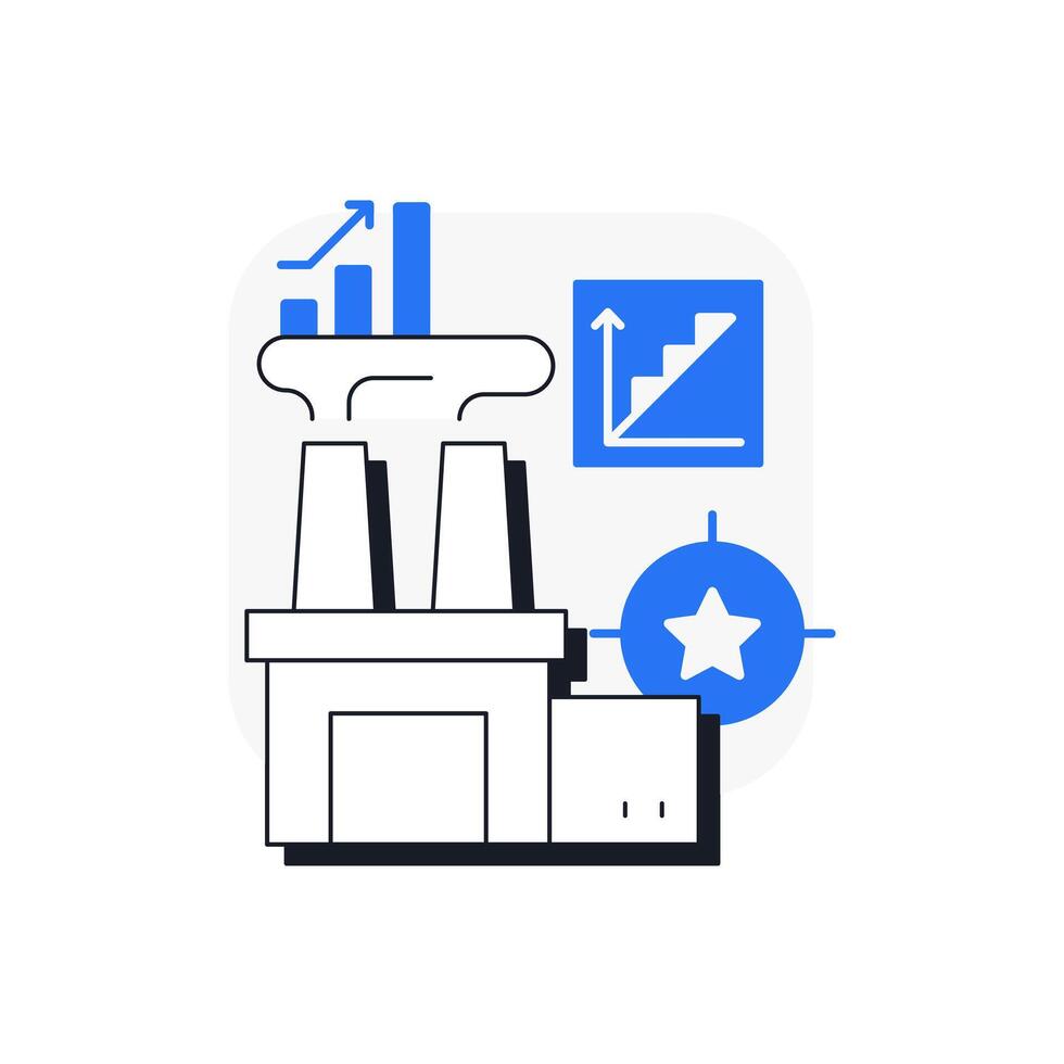 Lead strategy flat outline concept icon. Increases resources for predicted demand. Capacity management. Business planning. Modern line illustration with blue glyphs. Conceptual visual. Easy to edit vector