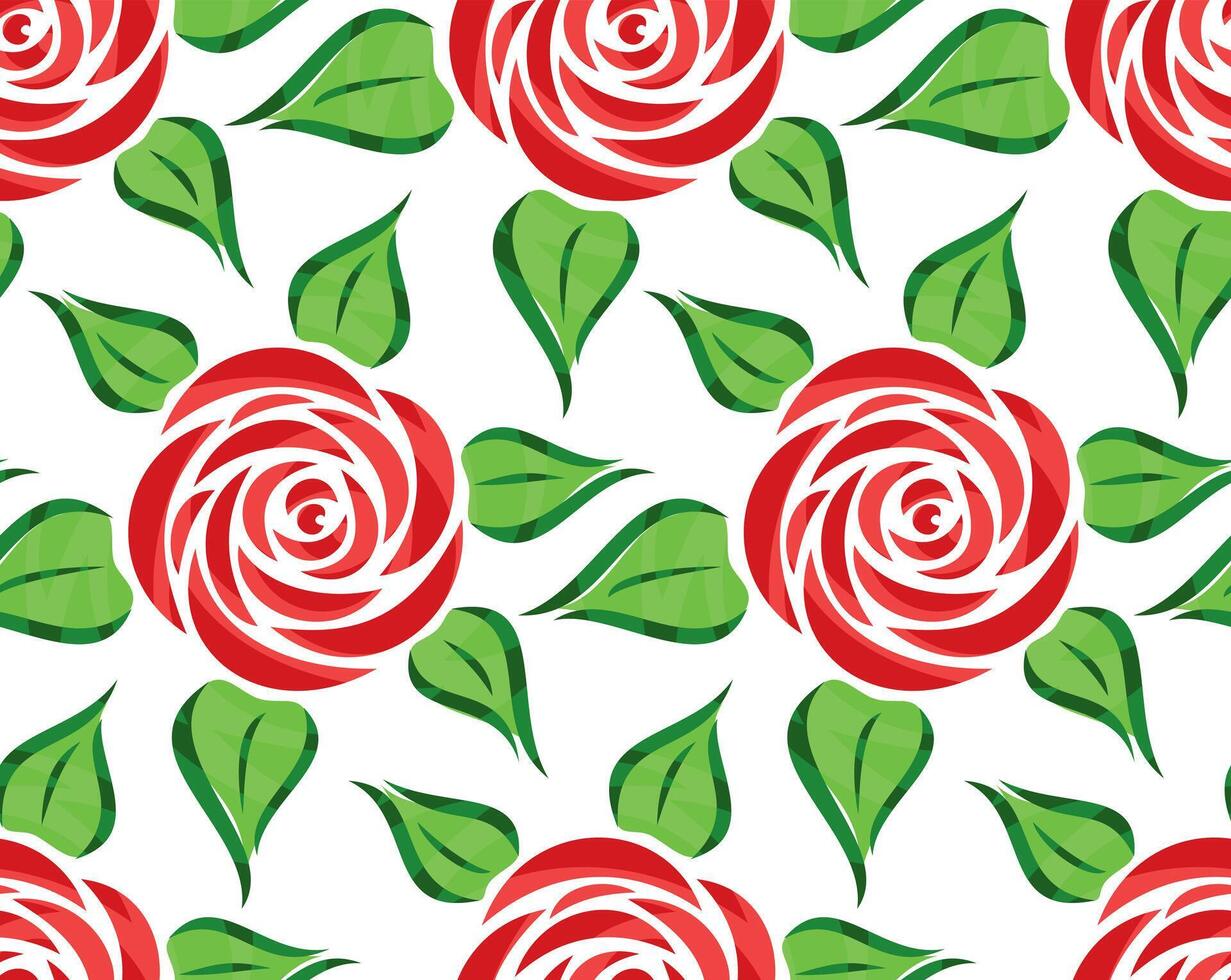 Background with red flower. vector
