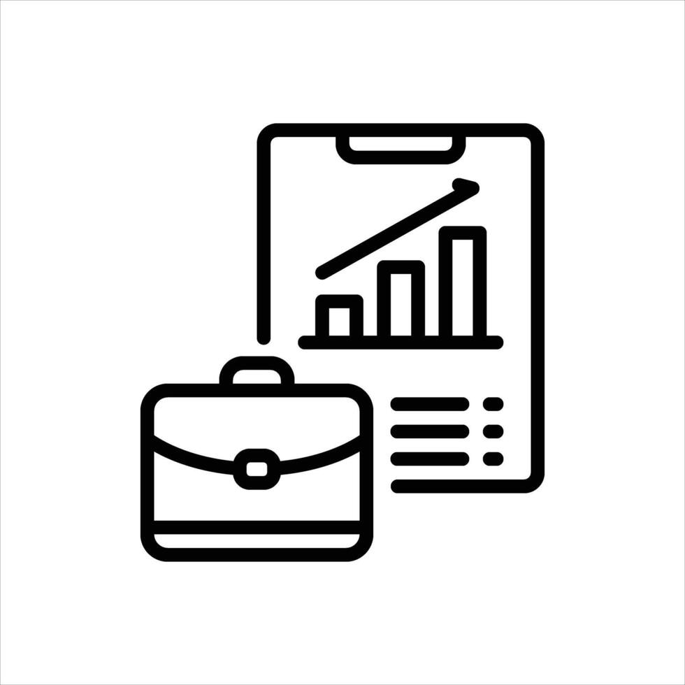 Black icon portfolio vector