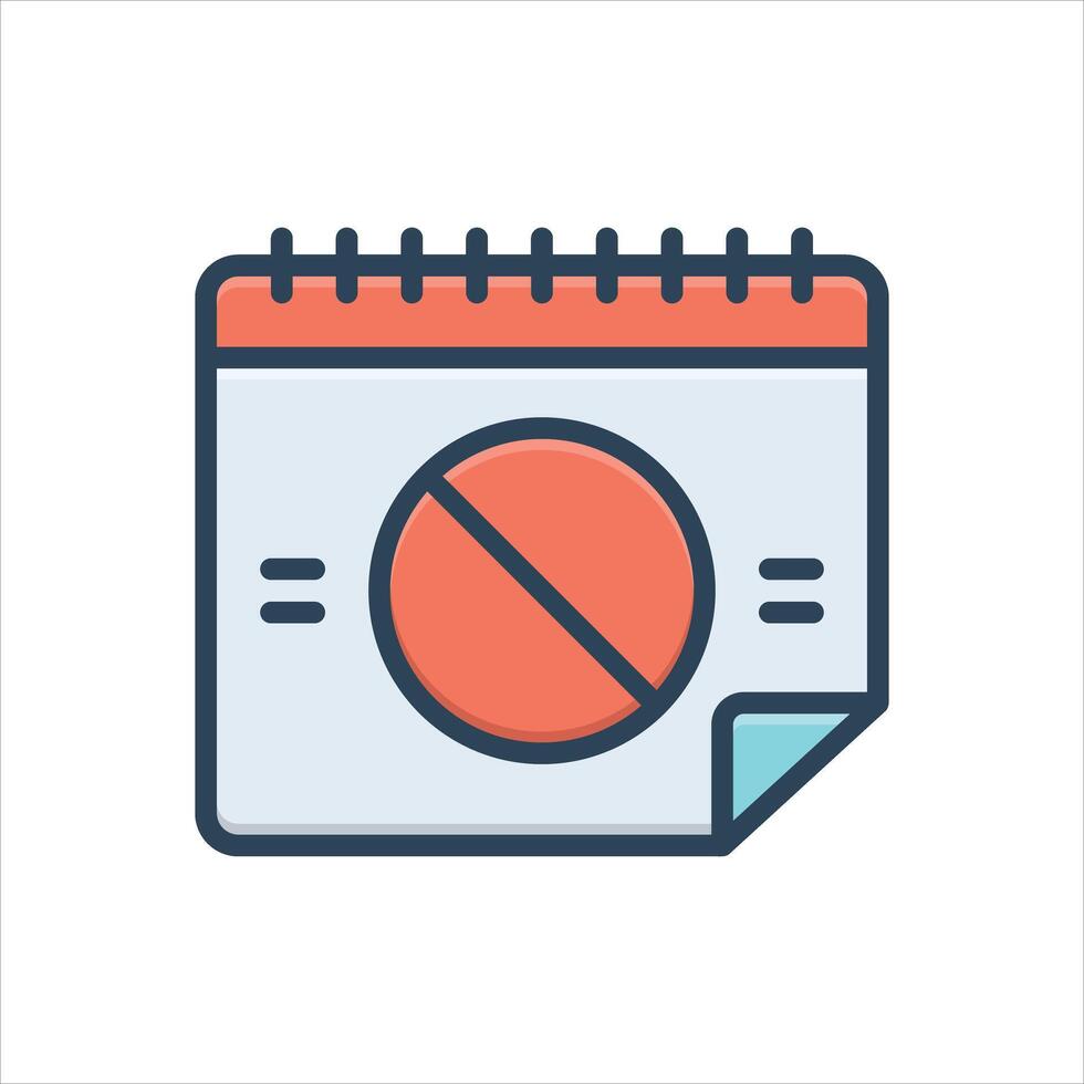 Color icon unavailable vector