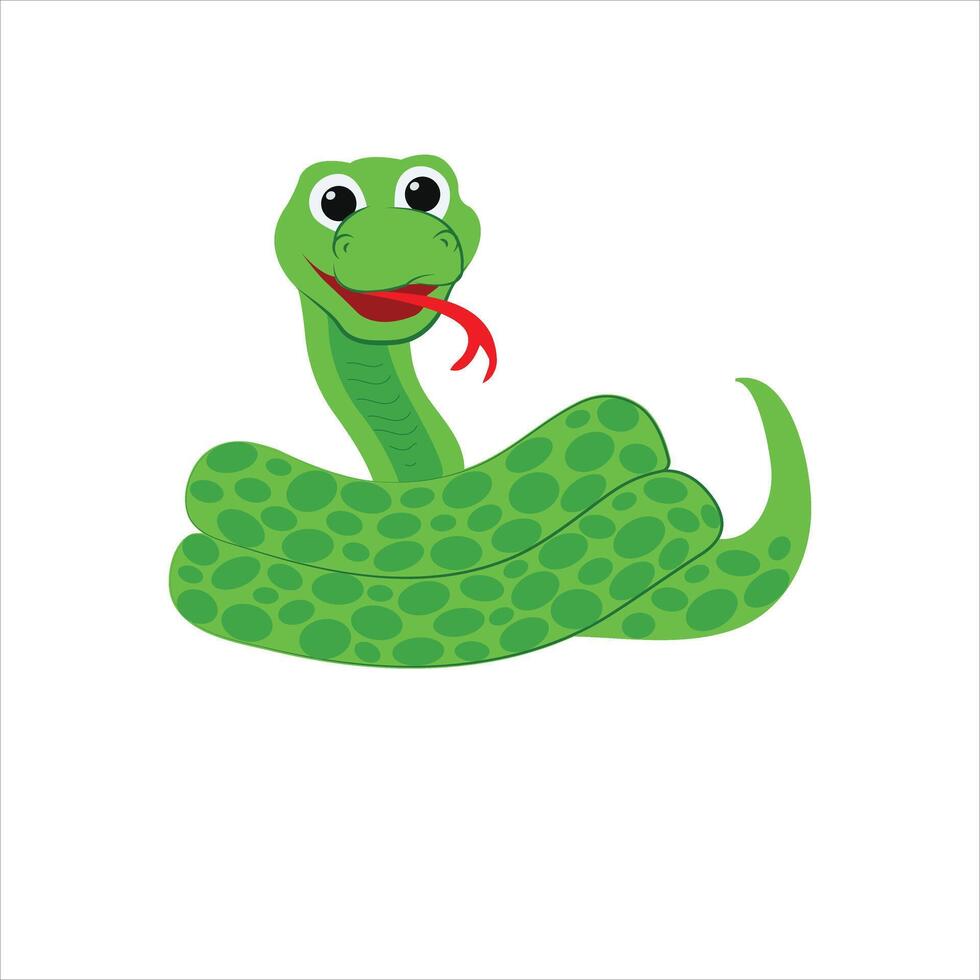 Color icon snake vector