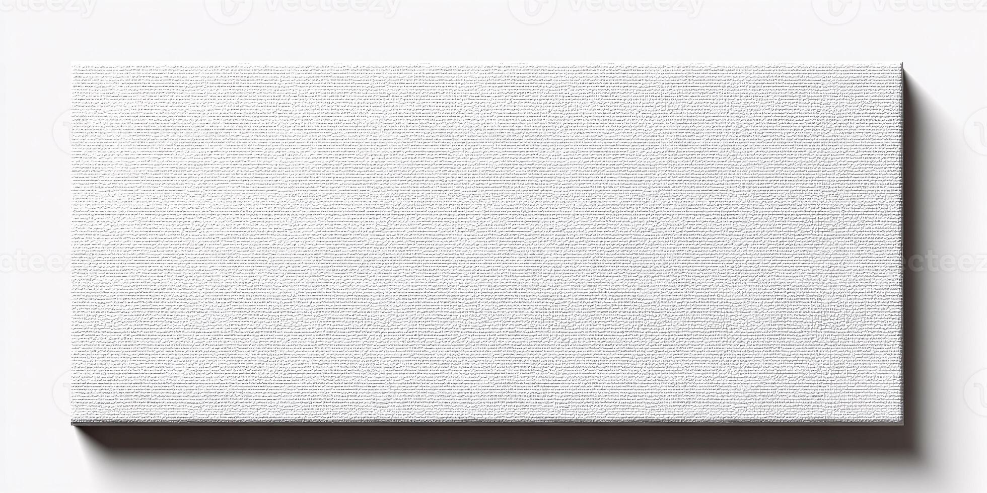 Blank white canvas texture background for painting and artistic creation Clean art canvas surface for mock up presentation Concept of creativity, art, and design photo