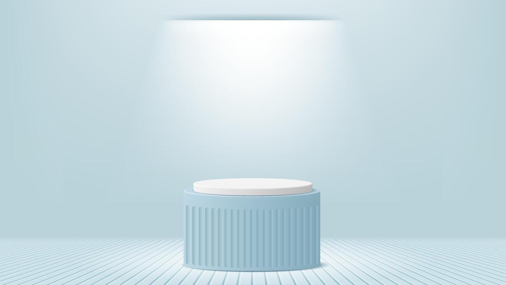 Product display pedestal with soft lighting vector