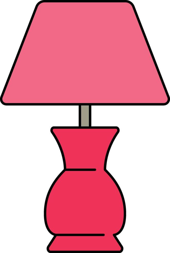 table lamp with rounded base illustration vector