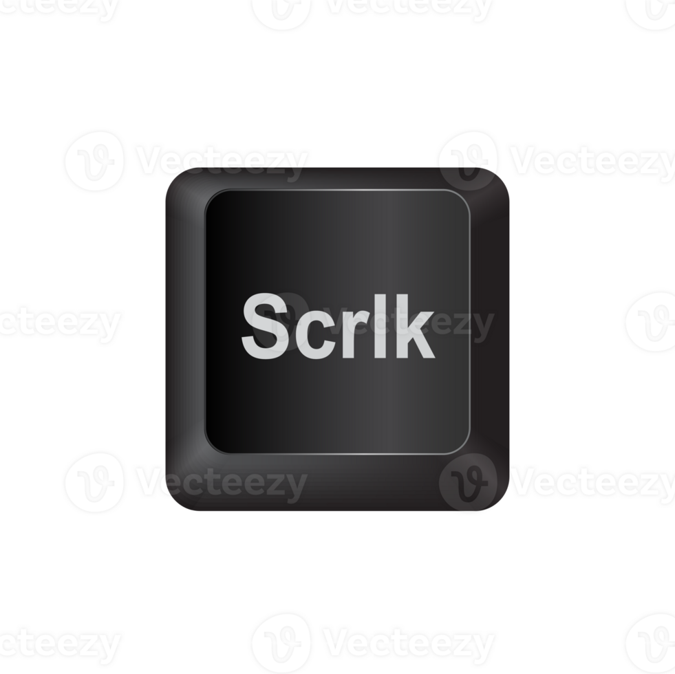 scroll lock,illustration Keyboard Button on dark color and transparent background png