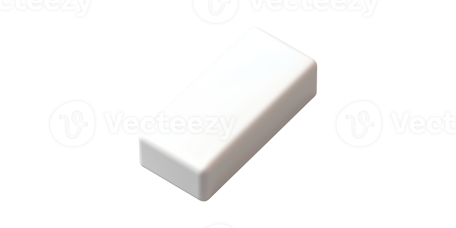 Rectangular Eraser. Stationery Tool For Mistake Correction And Drawing Adjustments Isolated On Transparent Background png